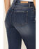 Cello Women's Tinsley High Rise 5-Button Released Hem Flare Jeans , Blue, hi-res