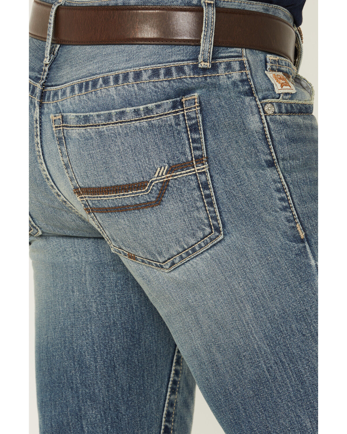 Image #4 - Cinch Men's Ian Medium Wash Slim Bootcut Rigid Denim Jeans, Indigo, hi-res