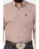 Image #3 - Cinch Men's Geo Print Long Sleeve Button-Down Western Shirt - Big , Burgundy, hi-res