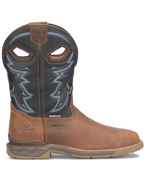 Image #2 - Double H Men's Geddy Waterproof Western Work Boots - Composite Toe , Brown, hi-res