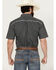 Image #4 - Cowboy Hardware Men's Geo Floral Print Short Sleeve Button-Down Western Shirt, Black, hi-res