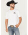 Image #2 - Hooey Men's Rattler Short Sleeve Graphic T-Shirt, White, hi-res