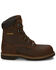 Image #2 - Chippewa Men's Heavy Duty Waterproof & Insulated Aged Bark 8" Work Boots - Steel Toe, Bark, hi-res