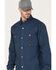 Image #2 - Hawx Men's Weathered Ripstop Snap Shirt Jacket, Dark Blue, hi-res