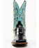 Image #4 - Dan Post Men's Eel Exotic Western Boots - Broad Square Toe, Black/blue, hi-res