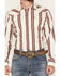 Image #3 - Wrangler Retro Men's Striped Long Sleeve Snap Western Shirt - Tall, White, hi-res