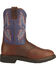 Image #2 - Ariat Sierra Saddle Vamp Work Boots - Soft Toe, Redwood, hi-res