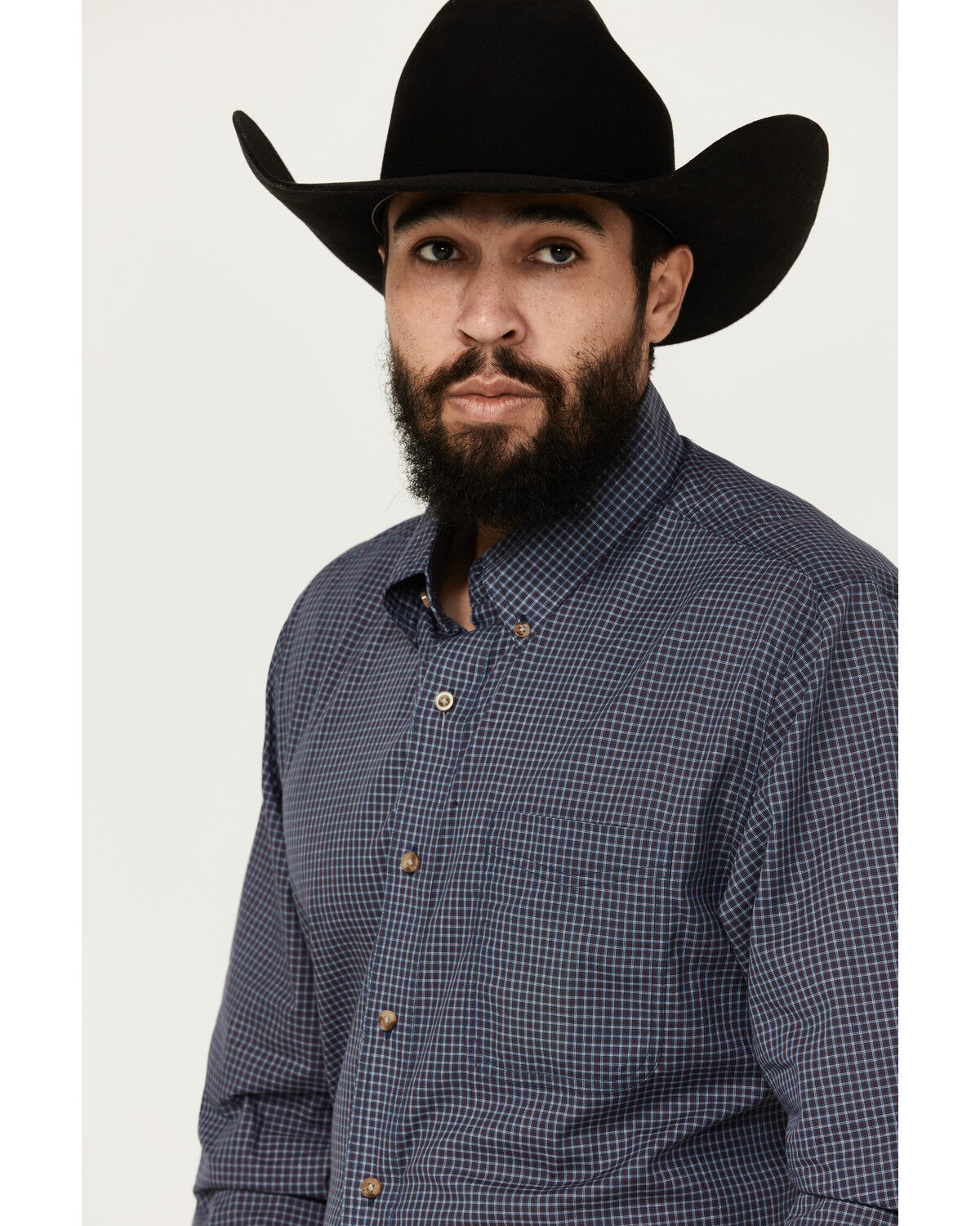 Image #2 - Wrangler Riata Men's Plaid Print Long Sleeve Button-Down Western Shirt, Multi, hi-res