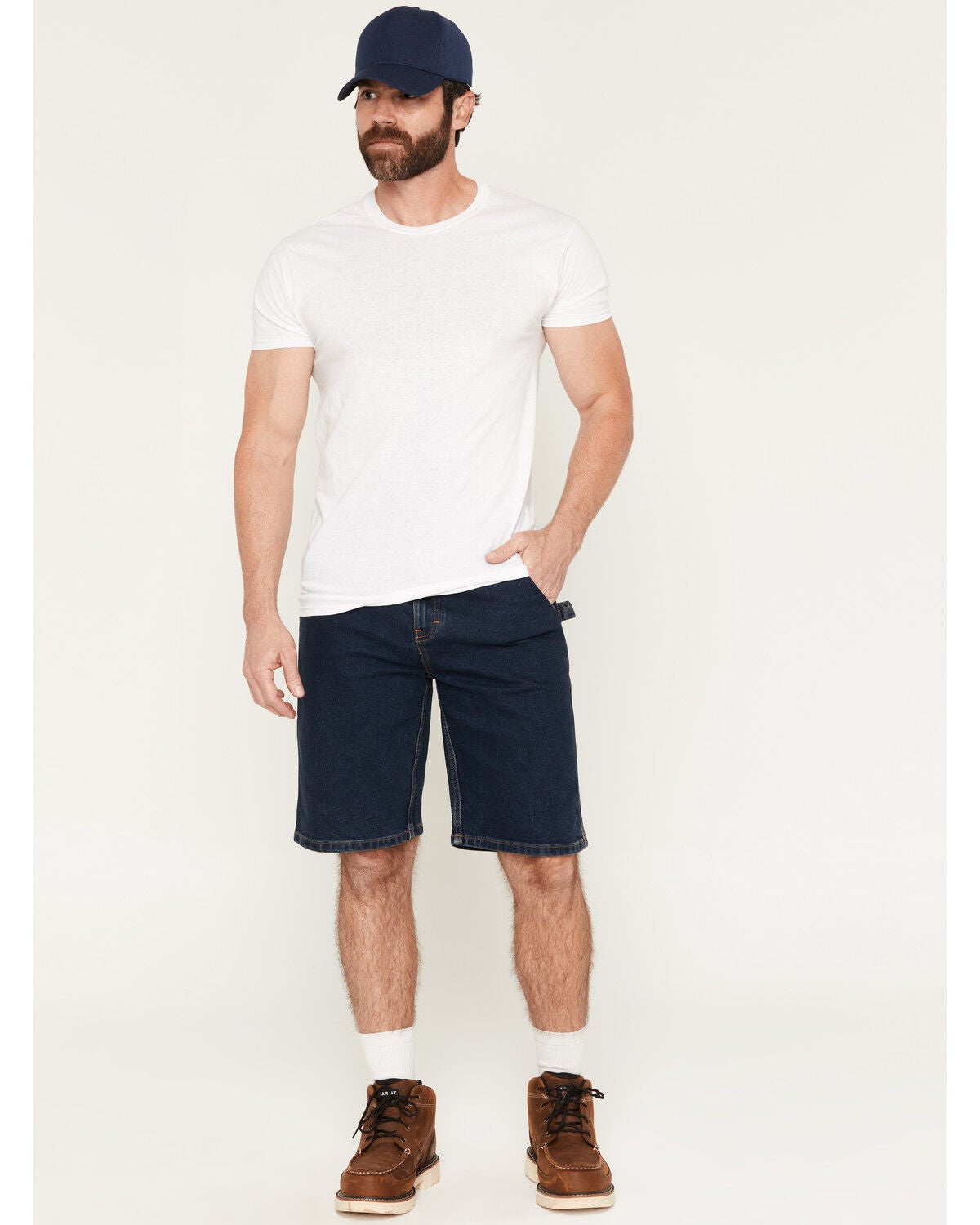 Image #1 - Dickies Men's 11" Utility Stretch Denim Shorts, Dark Wash, hi-res