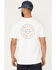 Image #1 - Brixton Men's Crest II Logo Short Sleeve Graphic T-Shirt, White, hi-res