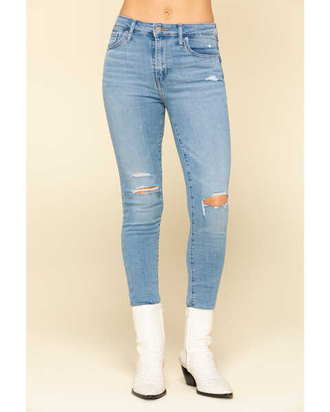 Image #1 - Levi’s Women's 721 High Rise Skinny Jeans, Blue, hi-res