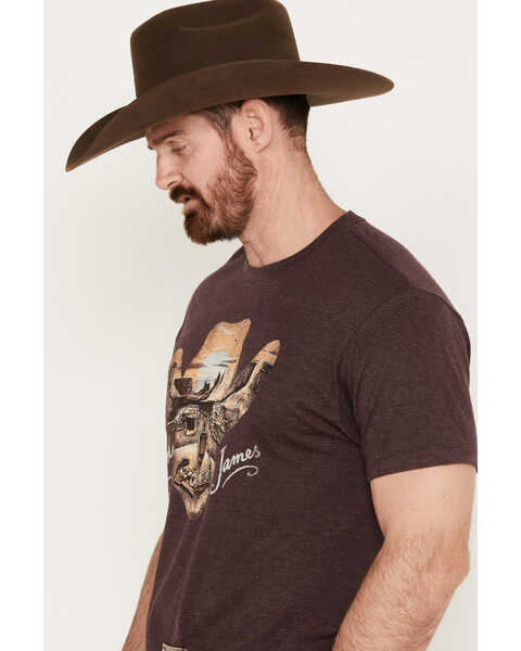 Image #2 - Cody James Men's Skull Scene Short Sleeve Graphic T-Shirt, Rust Copper, hi-res
