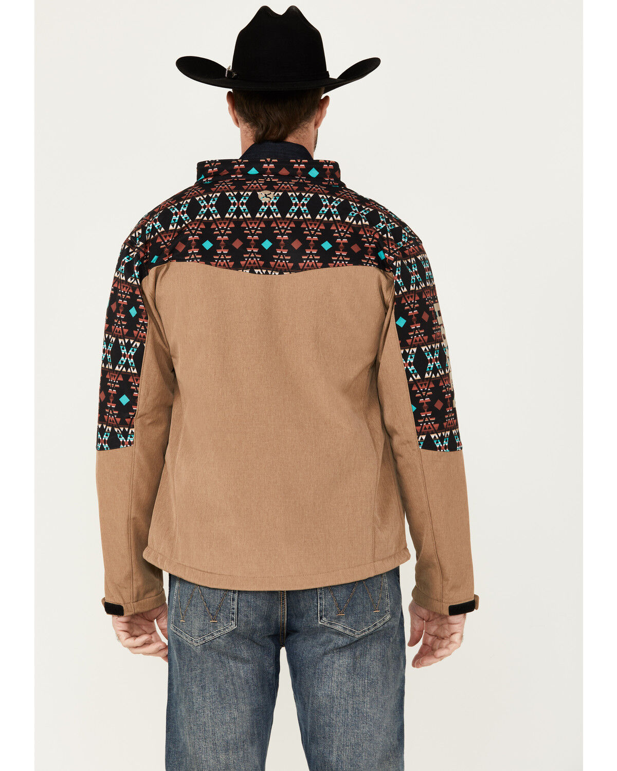 Image #4 - Hooey Men's Color Blocked Softshell Jacket - Big, Tan, hi-res