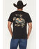 Image #1 - Wrangler Men's Boot Barn Exclusive Pastel Cowboy Short Sleeve Graphic T-Shirt, Black, hi-res