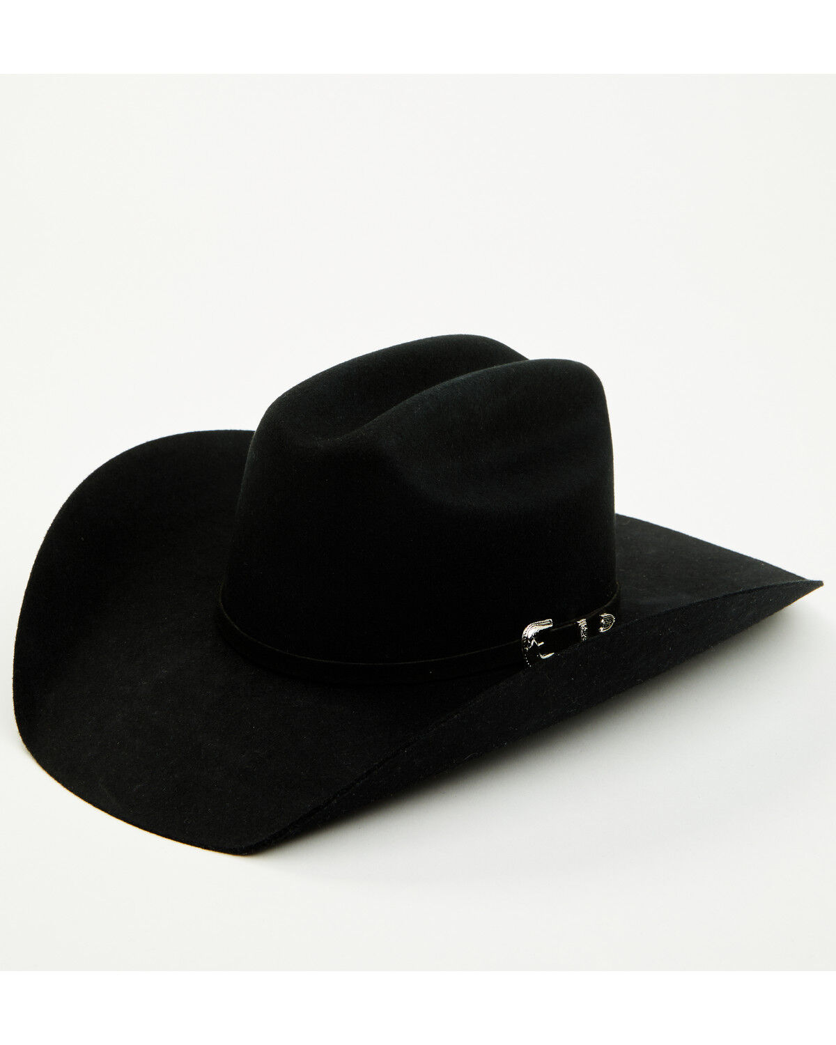 Image #1 - Stetson Kid's Giddy Up Wool Cowboy Hat, Black, hi-res