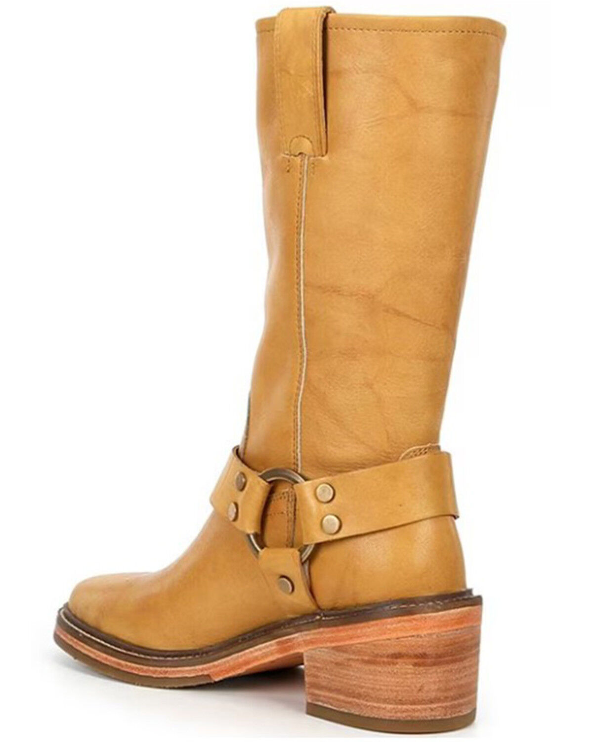 Image #2 - Frye Women's Kate Harness Boots - Square Toe, Mustard, hi-res