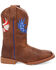 Image #2 - Dan Post Little Boys' Freedom Light Western Boots - Broad Square Toe, Tan, hi-res