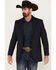 Image #1 - Circle S Men's Lubbuck Window Pane Elbow Patch Sportcoat, Blue, hi-res