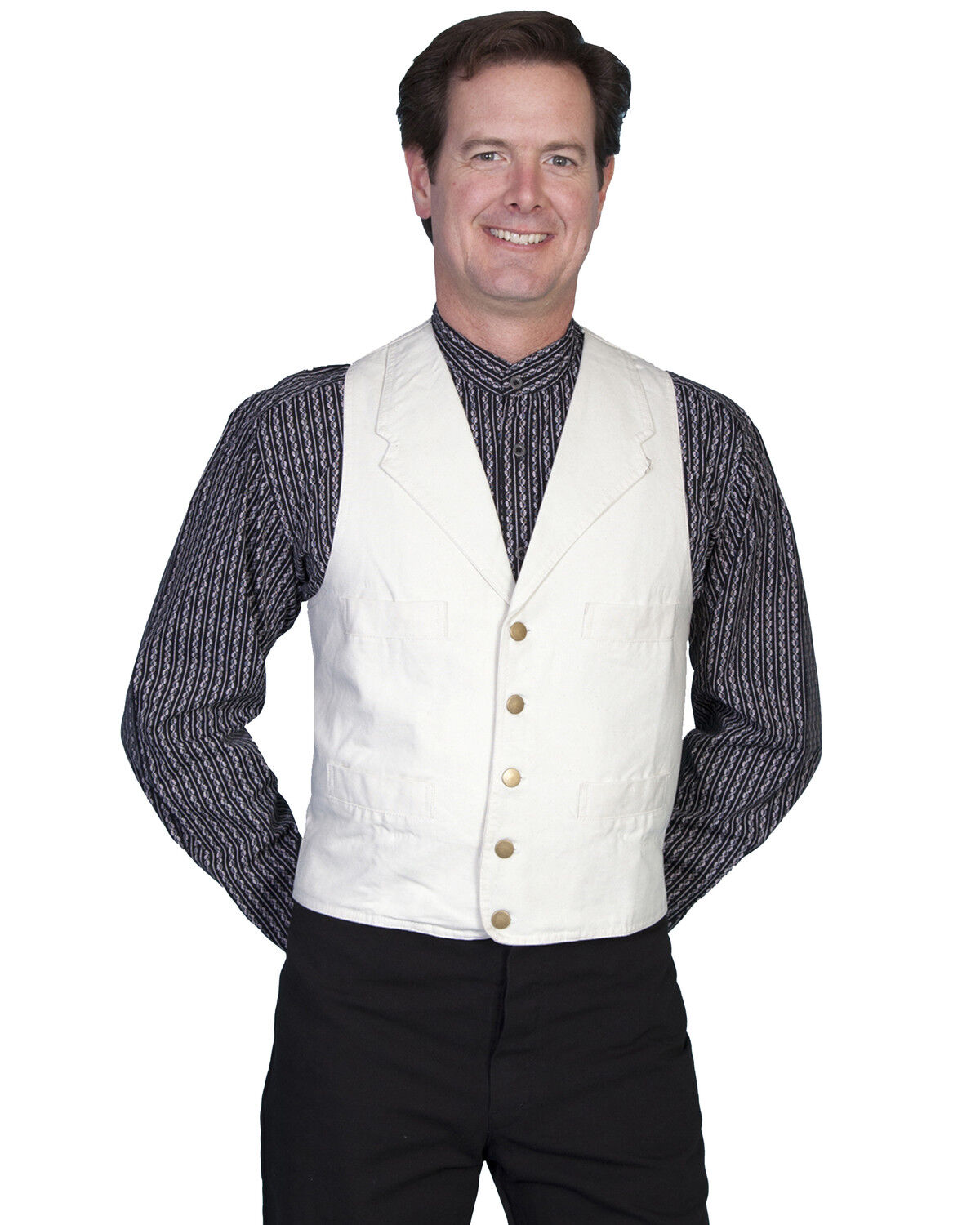 Image #1 - Rangewear by Scully Frontier Canvas Vest, Sand, hi-res