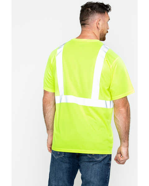 Image #2 - Hawx Men's Reflective Short Sleeve Work T-Shirt , Yellow, hi-res