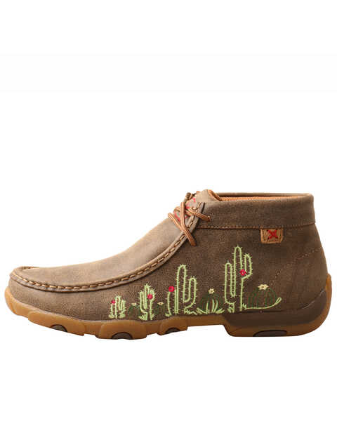 Image #3 - Twisted X Women's Cactus Casual Shoes - Moc Toe, Brown, hi-res