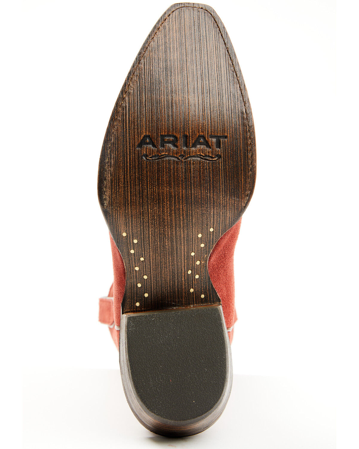 Image #7 - Ariat Women's Jukebox Suede Western Boots - Snip Toe, Red, hi-res