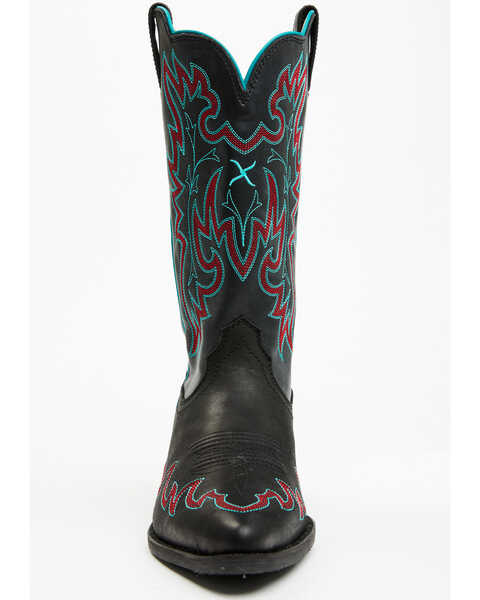 Image #4 - Twisted X Women's 12" Western Boots - Pointed Toe , Black, hi-res