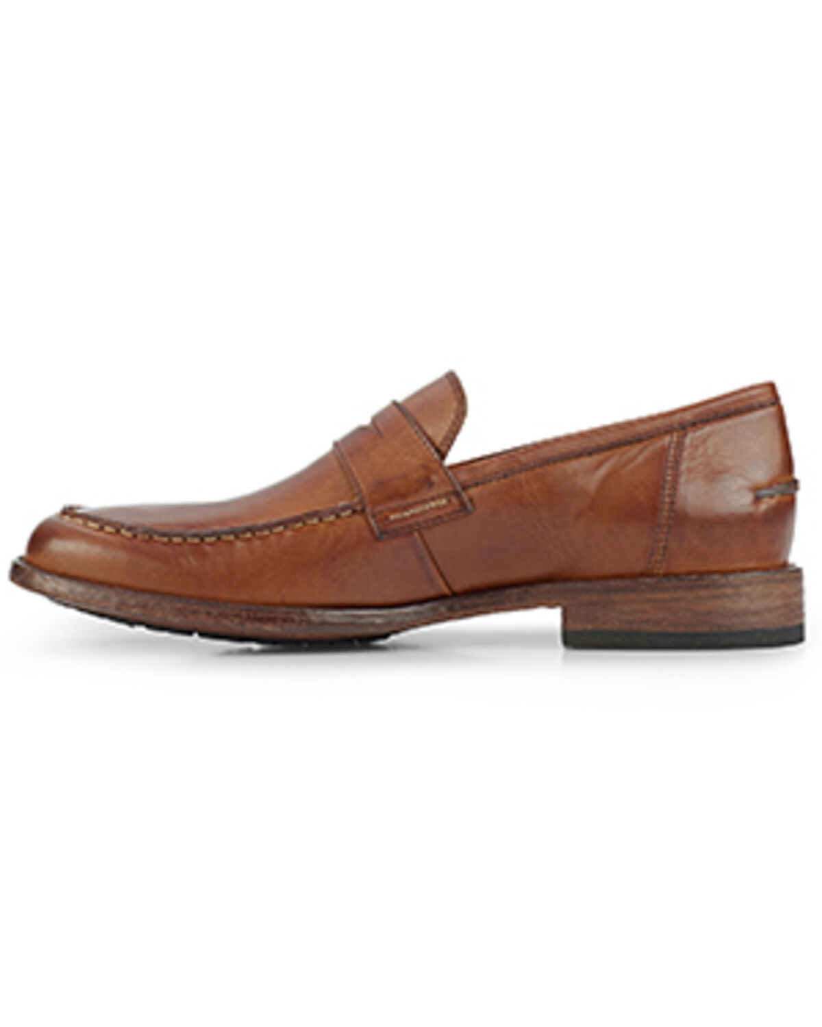 Image #3 - Frye Men's Tyler Penny Casual Shoes - Moc Toe, Bronze, hi-res
