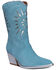 Image #1 - Golo Women's Mae Western Boots - Snip Toe, Blue, hi-res