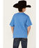 Cinch Boys' Heather Blue Wildest Rodeo Graphic Short Sleeve T-Shirt , Blue, hi-res