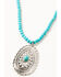 Image #2 - Shyanne Women's Turquoise Beaded Oval Concho Jewelry Set - 2 Piece, Silver, hi-res