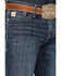 Image #2 - Cinch Men's Ian Dark Wash Slim Bootcut Performance Stretch Denim Jeans, Indigo, hi-res