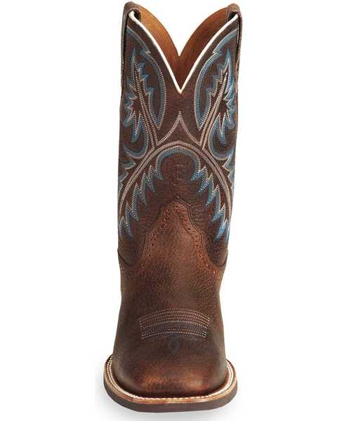 Image #4 - Ariat Men's Quickdraw Performance Western Boots - Broad Square Toe, Brown, hi-res