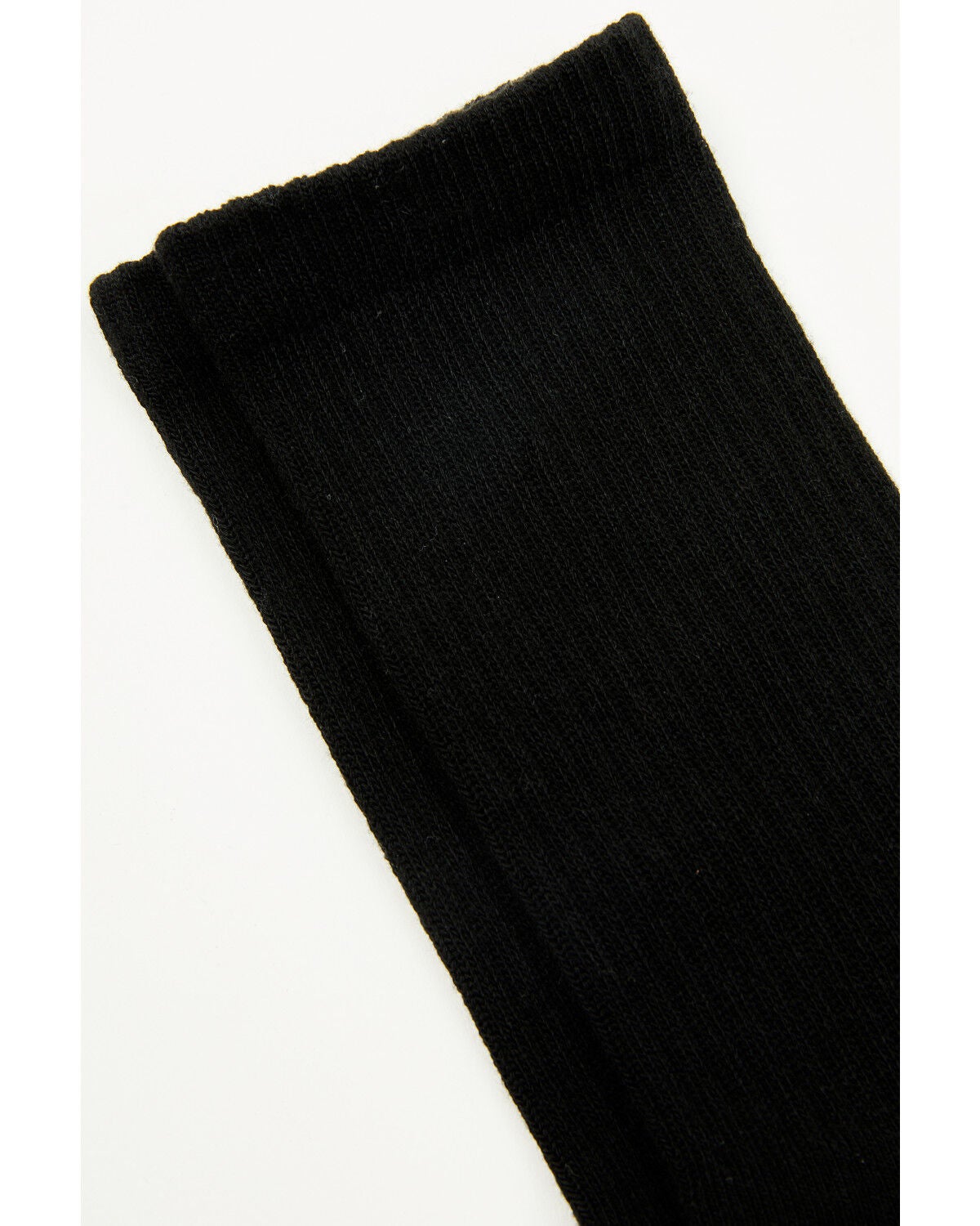 Image #2 - Boot Barn Women's Basic Crew Socks - 3 Pack, Black, hi-res