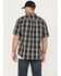 Image #4 - Dickies Men's Flex Plaid Print Short Sleeve Button-Down Work Shirt, Black, hi-res