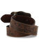 Cody James Kid's Floral Tooled Belt, Brown, hi-res