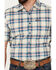 Image #2 - Kimes Ranch Men's Four Stroke Plaid Print Short Sleeve Button Down Shirt, Blue, hi-res