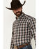 Image #2 - Ariat Men's Nathanael Plaid Print Long Sleeve Button-Down Performance Shirt, Multi, hi-res