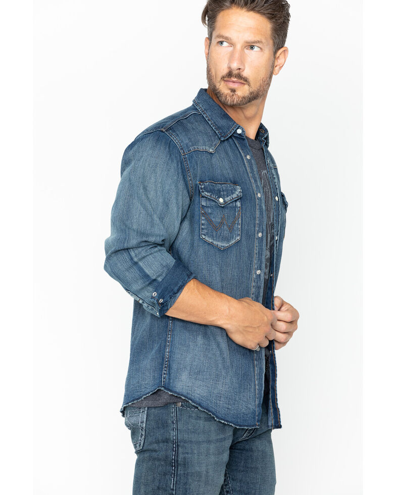 wrangler fr denim shirts