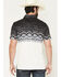 Image #4 - Rock & Roll Denim Men's Southwestern Border Print Button-Down Stretch Polo, Black, hi-res