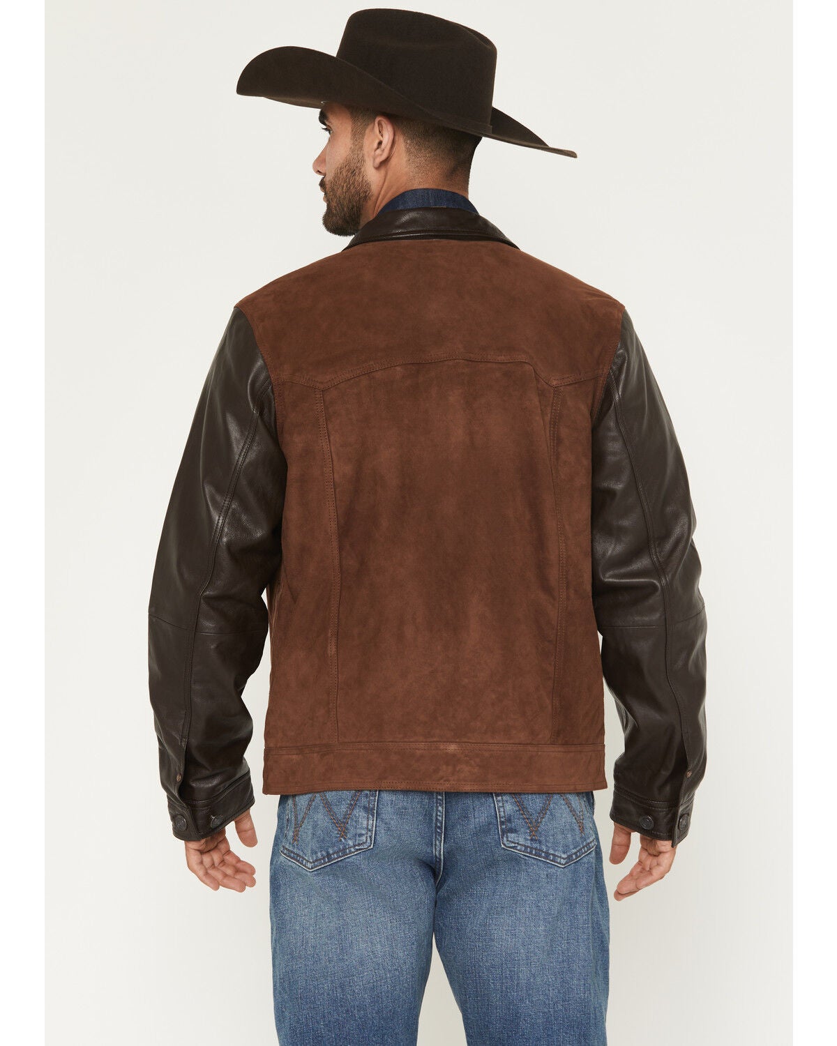 Image #4 - Moonshine Spirit&reg; Men's Brody Color Block Leather Button-Down Jacket, Rust Copper, hi-res
