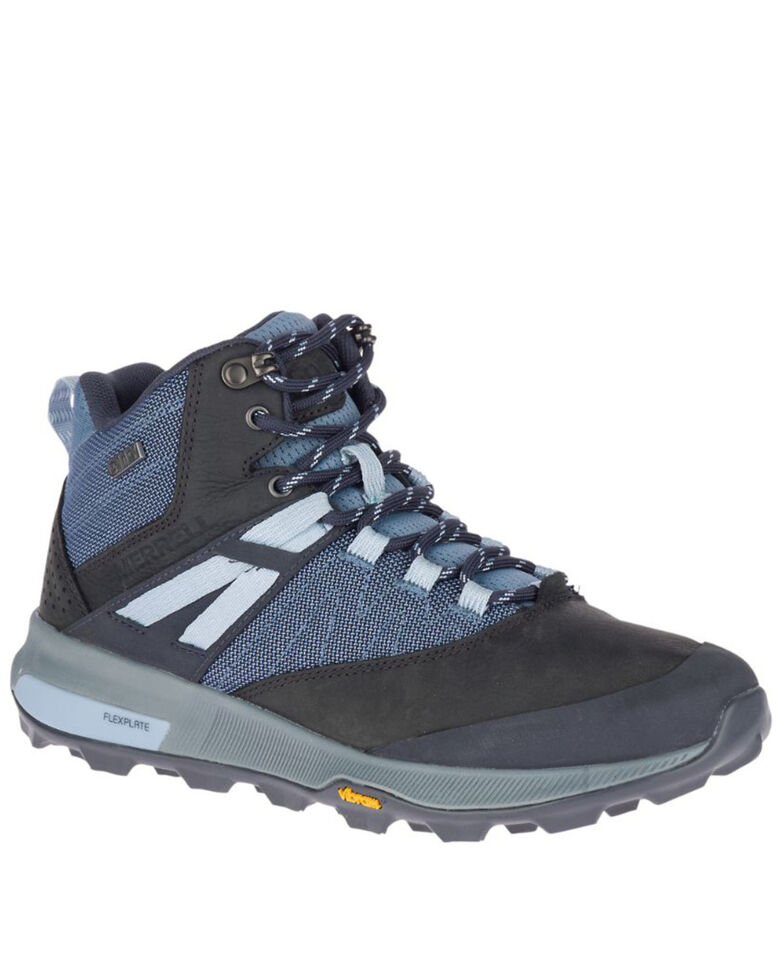 Merrell Women's Zion Waterproof Hiking Boots - Soft Toe, Navy, hi-res