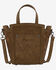 Image #2 - Wrangler Women's Genuine Hair-On Crossbody Tote, Brown, hi-res
