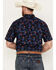 Image #4 - Ariat Men's Ike Fitted Short Sleeve Button Down Western Shirt, Black, hi-res