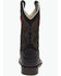 Image #5 - Old West Little Boys' Faux Alligator Western Boots - Broad Square Toe, Black, hi-res