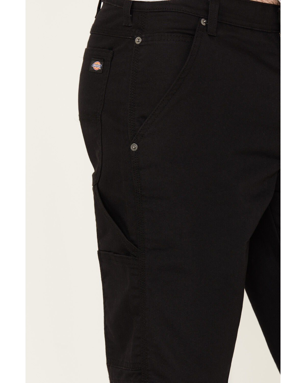 Image #2 - Dickies Men's Tough Max Duck 11" Carpenter Work Shorts, Black, hi-res