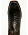 Image #6 - Corral Men's Exotic Caiman Western Booties - Square Toe, Chocolate, hi-res