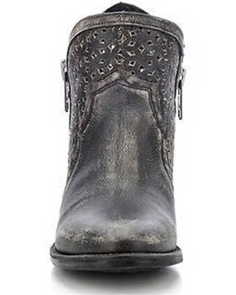 Image #3 - Circle G Women's Short Western Boots - Round Toe, Black, hi-res