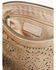 Image #3 - Shyanne Women's Avenly Floral Perforated Suede Crossbody Bag, Tan, hi-res
