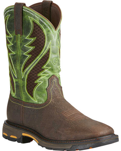 Image #1 - Ariat Men's VentTEK WorkHog® Work Boots - Composite Toe , Brown, hi-res